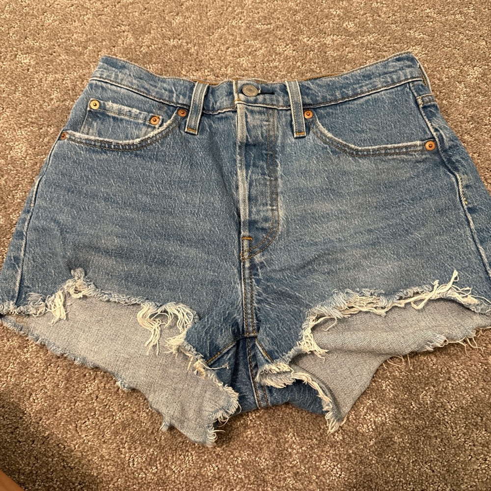 Denim Distressed Women Shorts